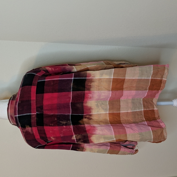 Riders by Lee custom Bleach Plaid Flannel 2x - Picture 3 of 8